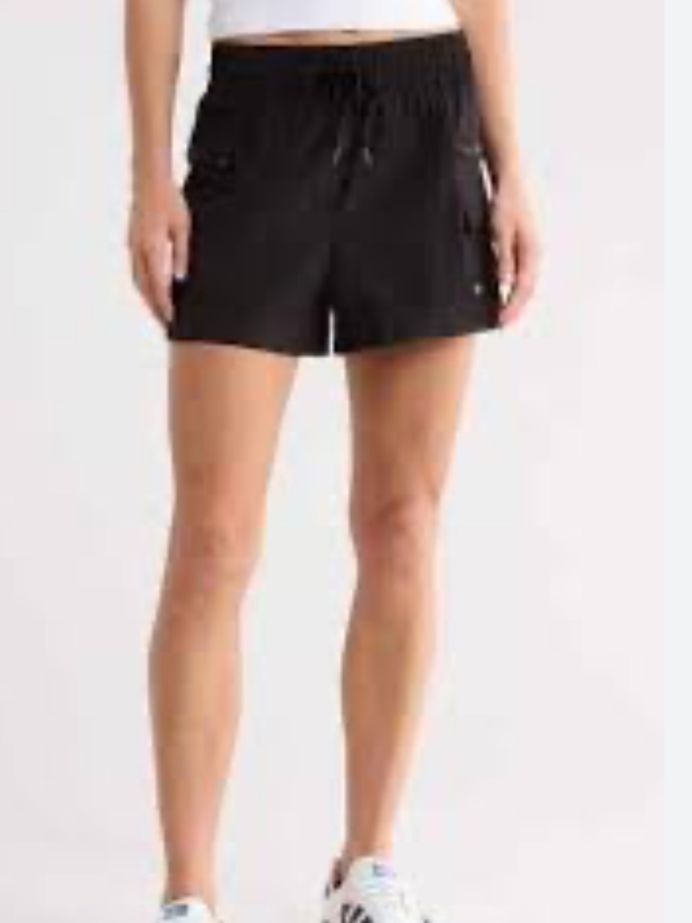 Apana Black Women's Active Drawstring Shorts